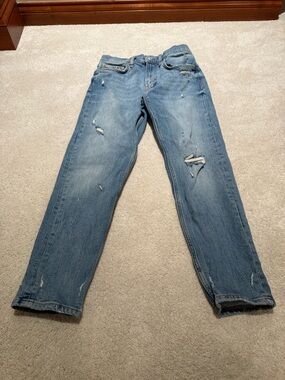 Zara Light Blue Washed Denim Jeans